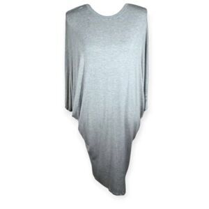 RICHARD HALLMARQ GRAY DOLMAN SLEEVE DRESS SZ.S EUC.
